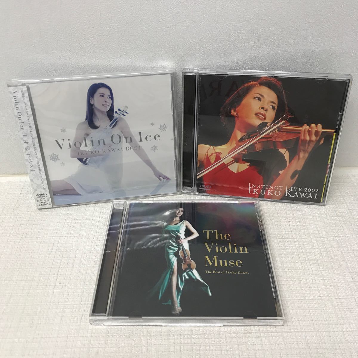 I0106D3 川井郁子 CD DVD 3巻セット 音楽 バイオリン / Violin On Ice ベスト / インスティンクト・ライヴ 2002 / The Violin Muse_画像1