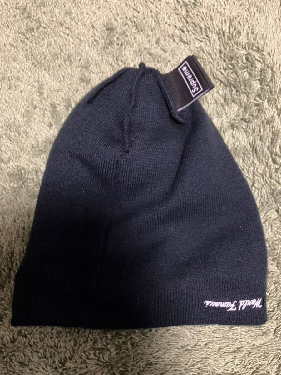 Supreme ×NEW ERA ボックスロゴ　ビーニー ニット帽 ネイビーBoxlogo ニュー エラ Beanie ニットキャップシュプリーム_画像3