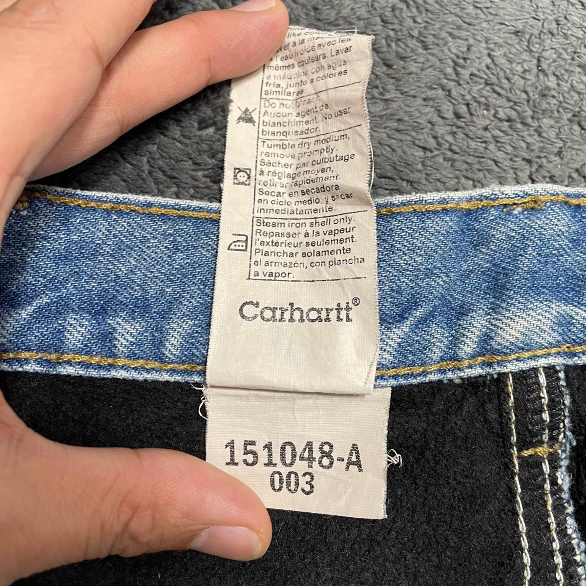 古着【Carhartt】カーハート デニムパンツ リラックスフィット 裏地