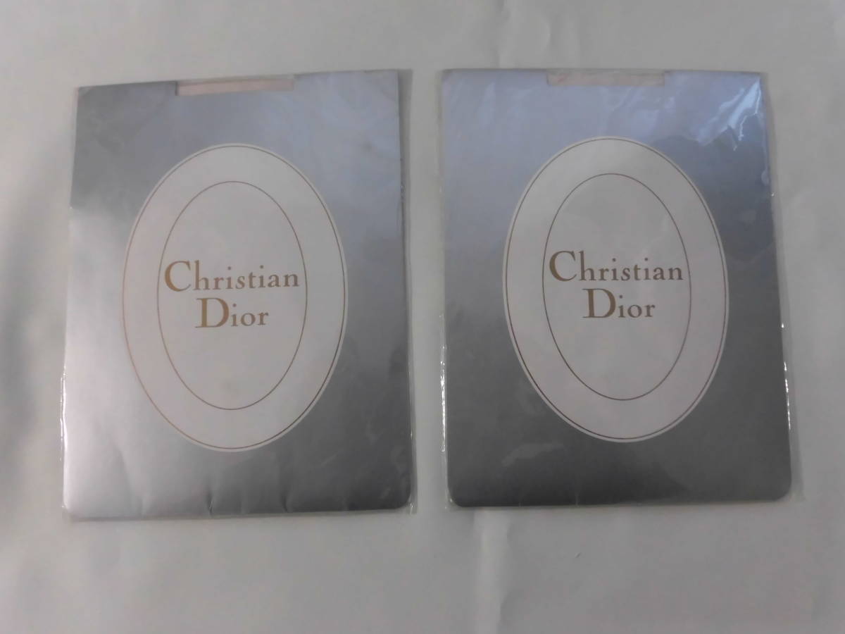 レトロ　Christian Dior　クリスチャンディオール　ガーター　ストッキング　2足セット　Lサイズ　ペトレル　　５０８_画像8