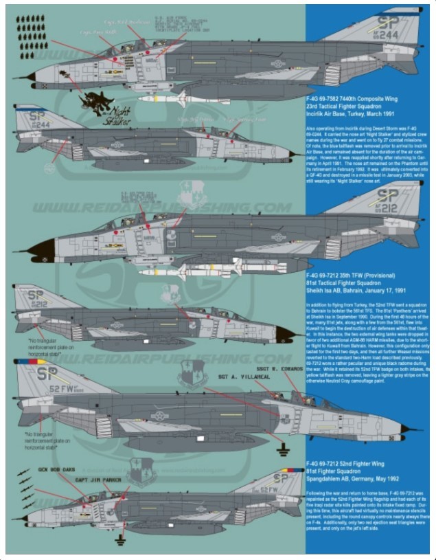 Speed Hunter Graphics スピードハンターグラフィックス Combat Weasel F-4G 1/48 用デカール_画像5