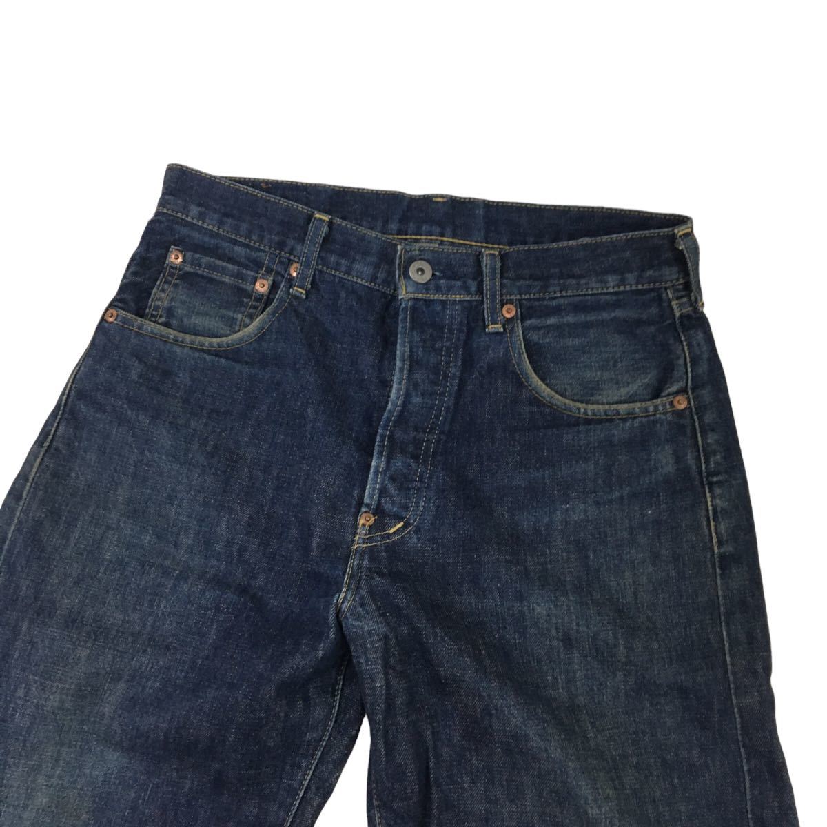 D502 Levi's リーバイス 702 シンチバックル シンチバック BigE デニムパンツ ジーンズ ジーパン Gパン ボトムス ネイビー メンズ 32_画像2