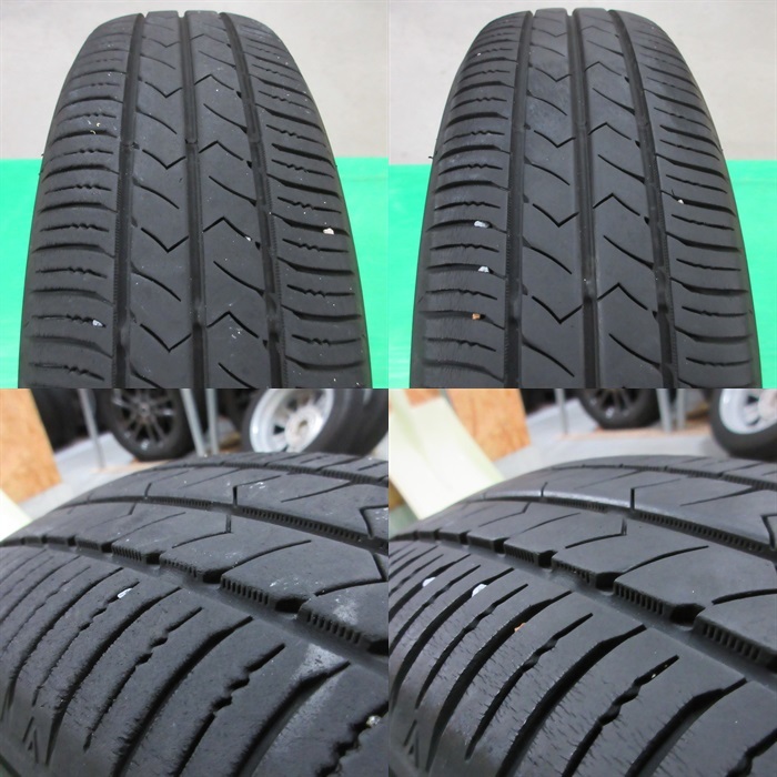 スズキ ラパン純正 155/65R14 夏タイヤ 65%-80%山 トーヨー SD-K7 4本 4穴PCD100 4.5J +45 スペーシア ワゴンR MRワゴン モコ 中古新潟_画像10