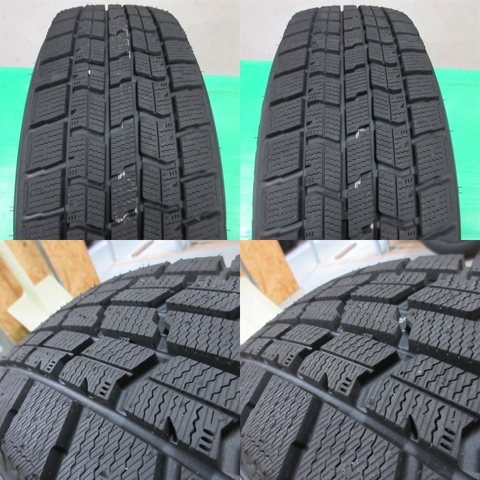 極上 プリウス 60系 現行型 195/60R17 冬用2023年超バリ山スタッドレス 98%山 グッドイヤー ICENAVI7 4本 5穴PCD114.3 7J +38 中古新潟_画像8