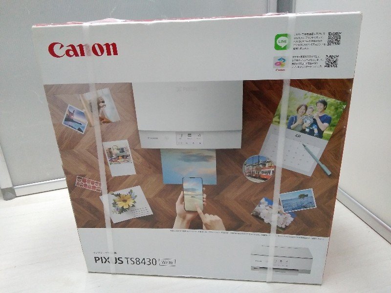 未使用品 Canon キャノン PIXUS ピクサス TS8430 インクジェット 複合機 TS8430WH ホワイト プリンター インクジェット_画像3