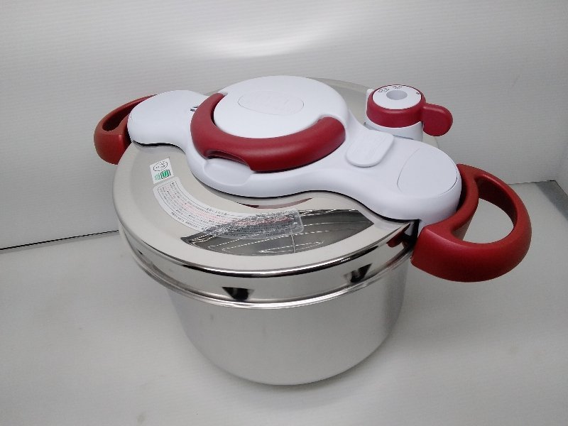 美品 T-fal ティファール 圧力なべ P4620769 クリプソ ミニット イージー ルビーレッド 6L 6合サイズ IH対応_画像2