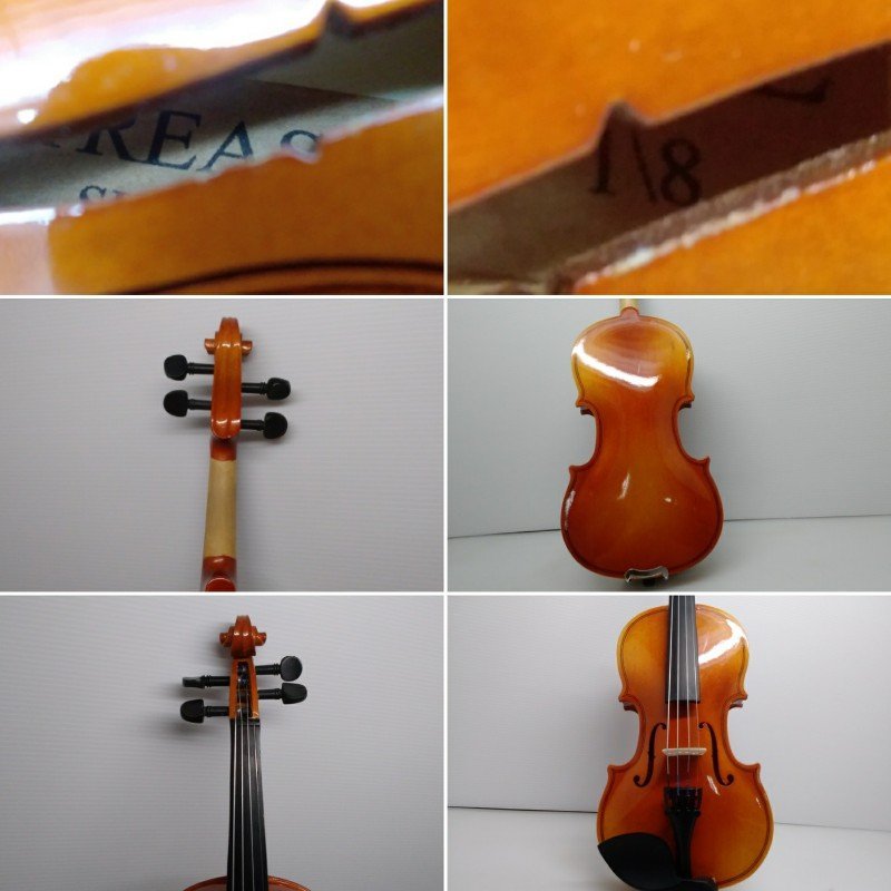 2 TREASURE トレジャー Violin 1/8 バイオリン ヴァイオリン 弦楽器 ハードケース_画像5