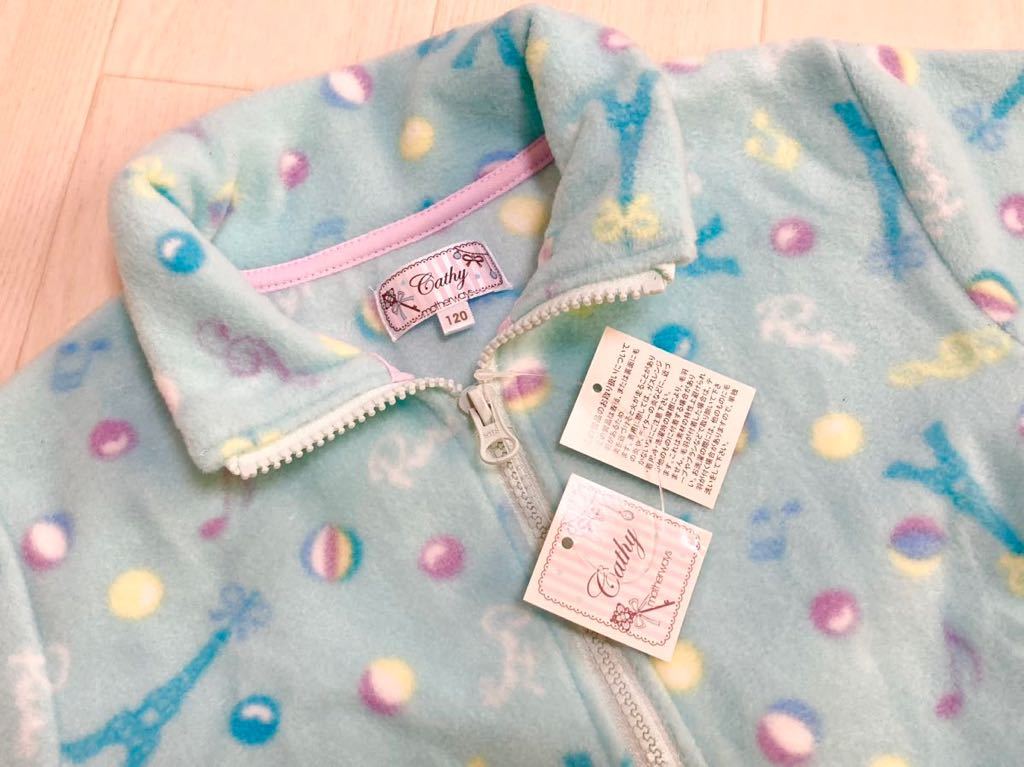 新品 120 cm 「 motherways 」 女の子 長袖 ジャンパー フリース 服 キッズ トップス アウター 防寒 ブランド マザウェイズ 幼稚園 小学校_画像2