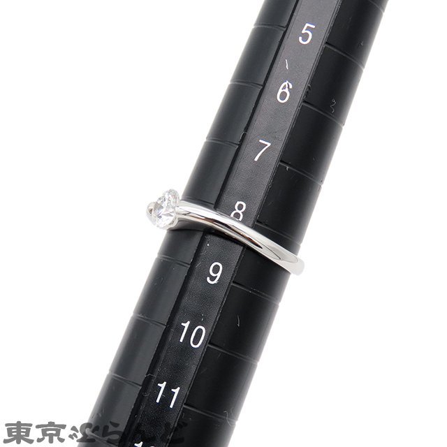 101694822 タサキ TASAKI ダイヤモンド リング プラチナ Pt900 ダイヤモンド 0.402ct F VS2 8号相当 リング・指輪 レディース 仕上済_画像7