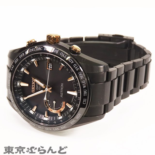 101707088 1円 セイコー SEIKO アストロン SBXB113 ブラック セラミック チタン GPS 8X22-0AG0-2 腕時計 メンズ ソーラー 電波_画像2