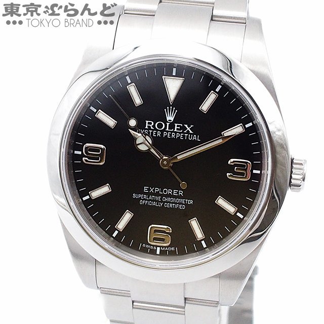 101693364 ロレックス ROLEX エクスプローラー1 214270 ランダム番 SS ブラックアウト オイスターブレス 腕時計 メンズ 自動巻 仕上済_画像1