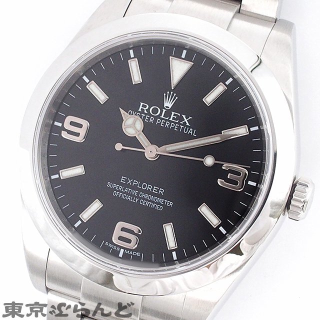 101693364 ロレックス ROLEX エクスプローラー1 214270 ランダム番 SS ブラックアウト オイスターブレス 腕時計 メンズ 自動巻 仕上済_画像5