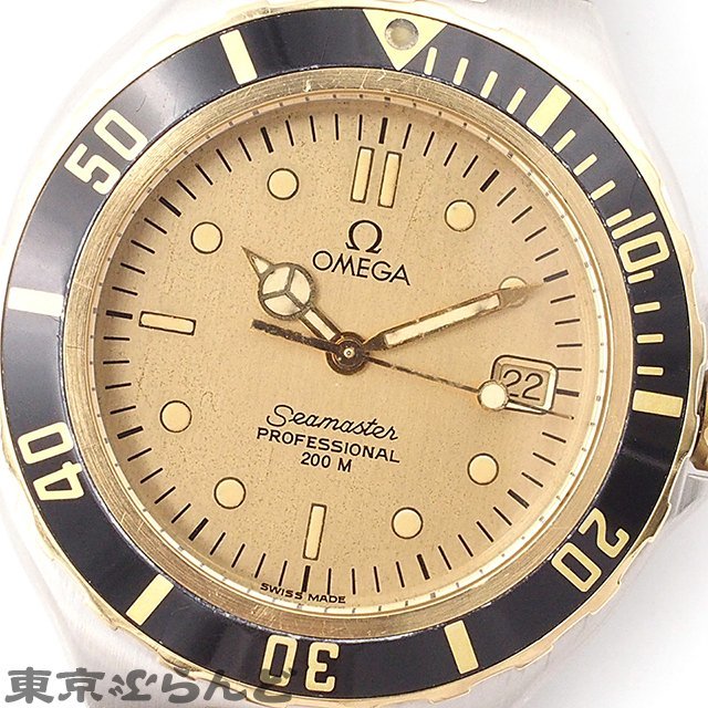 101682482 オメガ OMEGA シーマスター コンビ 396.1042 ゴールド SS 腕時計 メンズ QZ 電池交換 仕上済_画像5