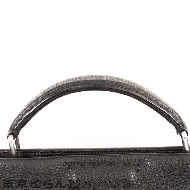 101707983 Fendi FENDI selection rear pi- Cub -7VA388 black leather 2WAY business bag shoulder bag men's A