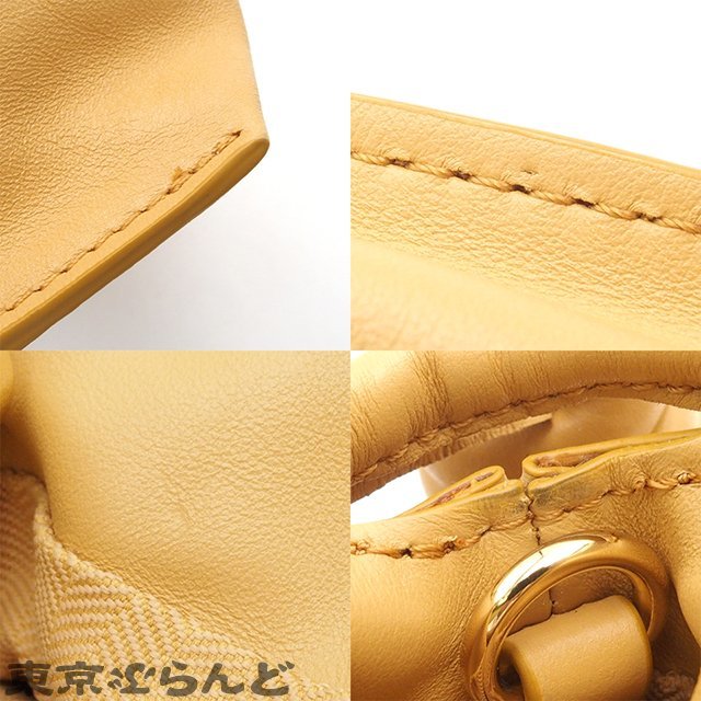 101708516 ロエベ LOEWE フラメンコクラッチ 2way ベージュ レザー ショルダーバッグ レディース_画像8