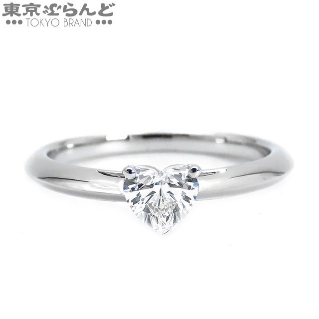 101700404 Tiffany sleigh tia Heart Shape diamond ring Pt950 approximately 9.5 number 0.39ct platinum ring * ring lady's finish settled 