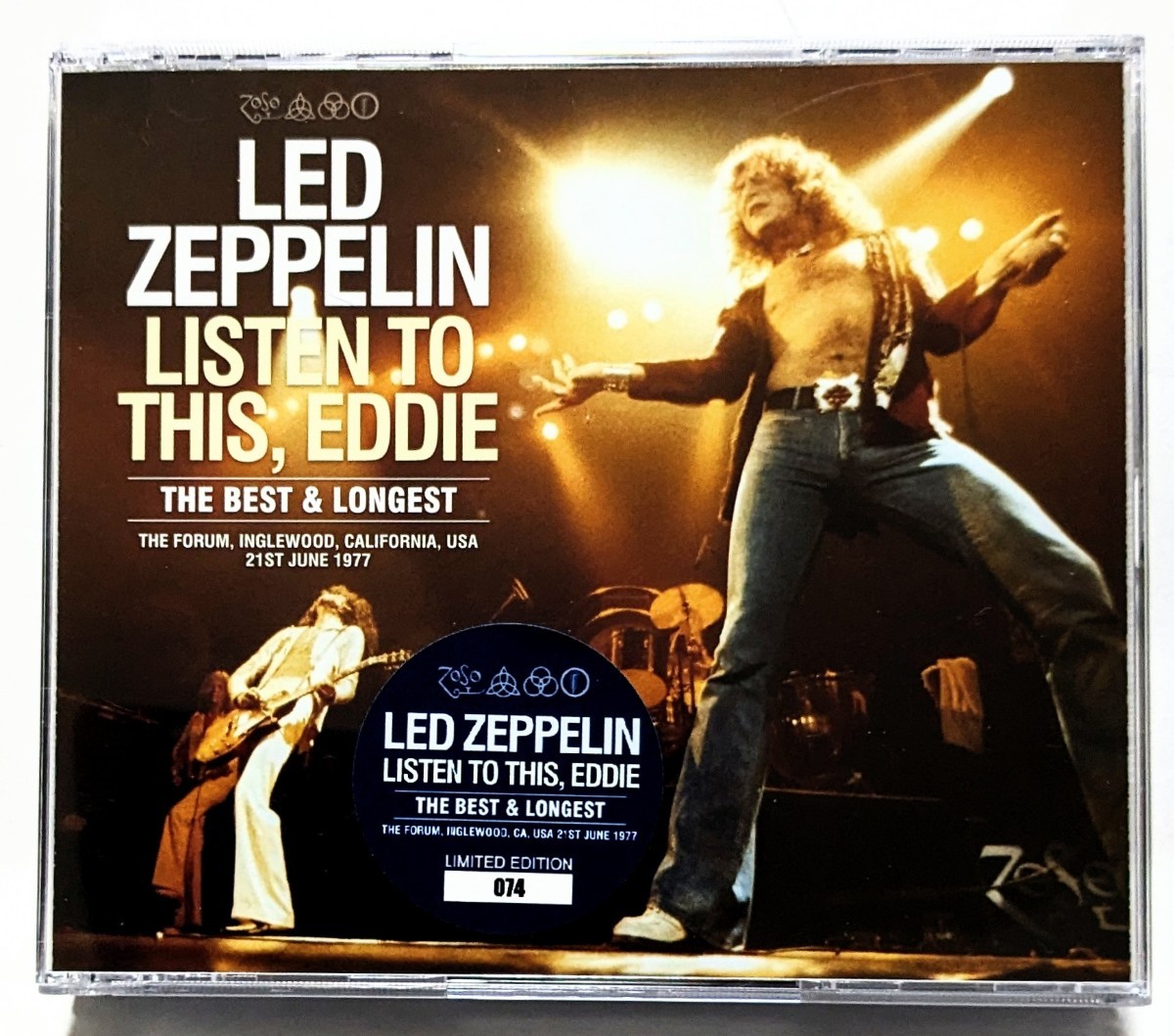 LED ZEPPELIN−LISTEN TO THIS EDDIE/THE BEST ＆LONGEST プレス盤3CD_画像1