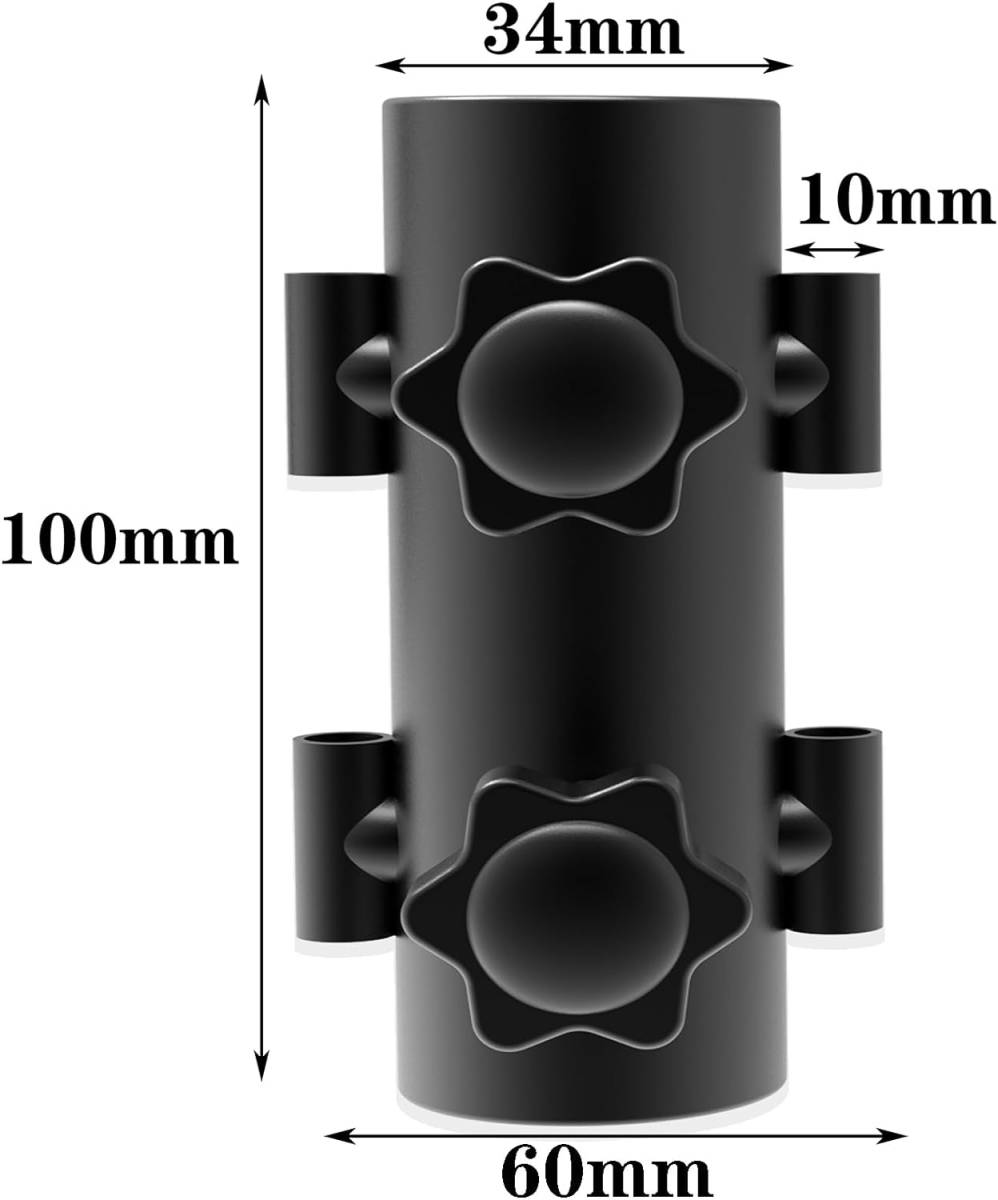 2 テントポール固定用ホルダー タープポール固定器 ペグサポート テント設置 キャンプ 登山 キャンプ_画像3