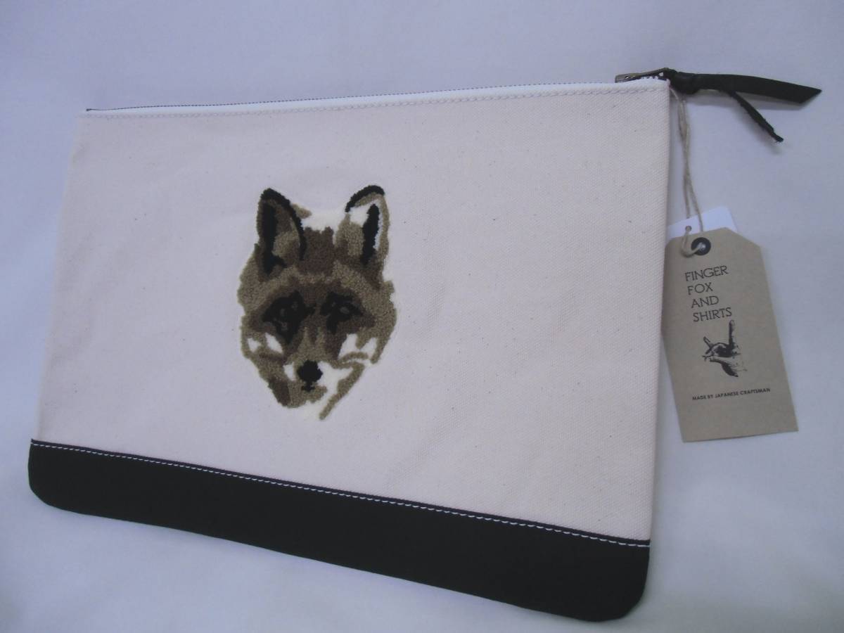 new goods FINGER FOX AND SHIRTS finger fox and shirt clutch bag fox shu Neal BLK
