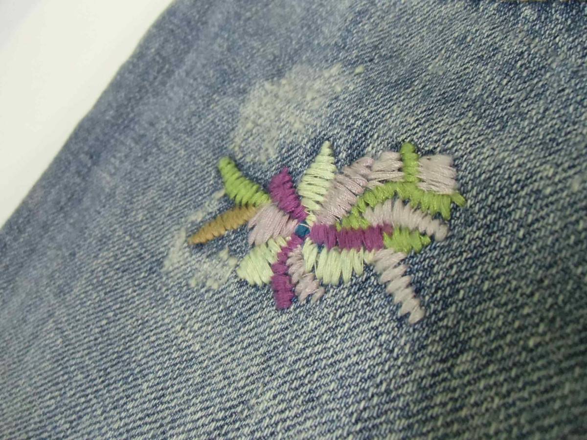 新品 JOE’S JEANS ジョーズシーンズ エンブロイドデニムパンツ 刺繍 MADE IN USA アメリカ製_画像6