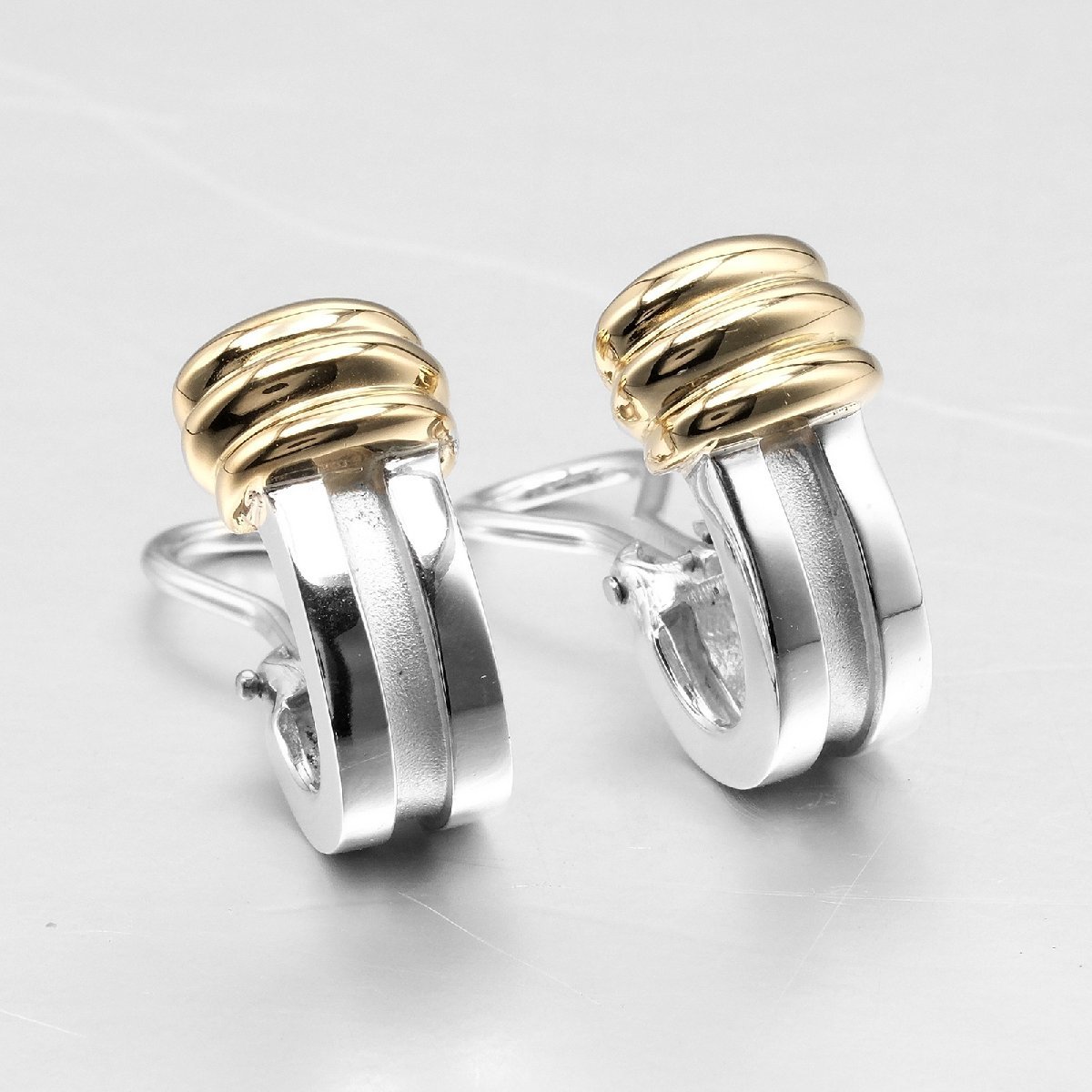  Tiffany TIFFANY&Co. glue bdo earrings silver 925 K18 YG yellow gold approximately 7.47g[I211323164] used 