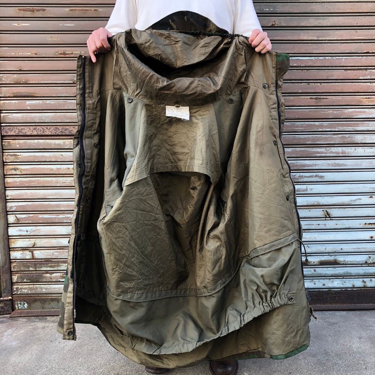 00s イタリア軍 実物 ECWCS GEN1 ITALY ウッドランドカモ GORE-TEX ゴアテックスパーカー ヴィンテージ オールド ミリタリー ユーロ 90sの画像8