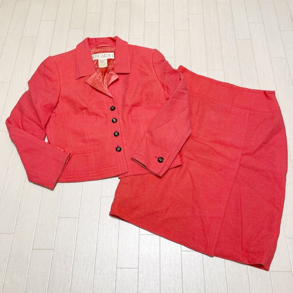 мир 162* ESCADA Escada выставить tailored jacket узкая юбка 40 42 женский розовый Германия производства 