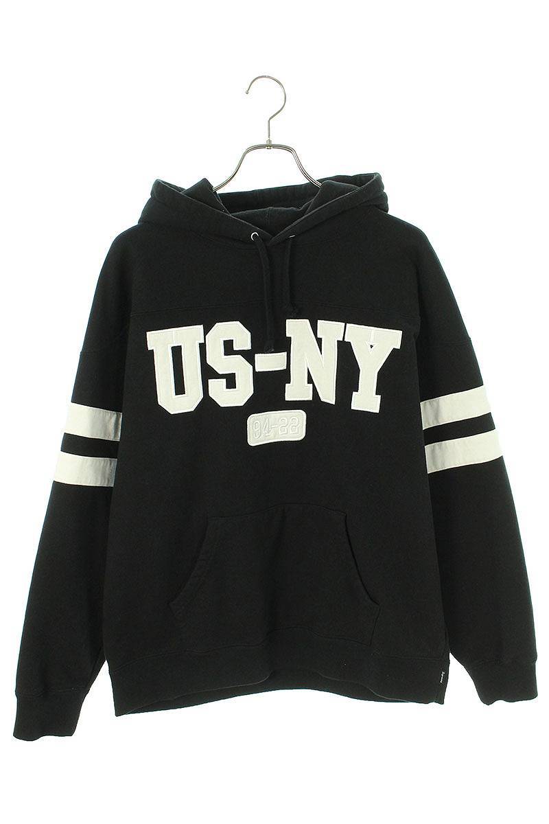 シュプリーム SUPREME 22AW US-NY Hooded Sweatshirt サイズ:M USNYロゴ刺繍プルオーバーパーカー 中古 BS99