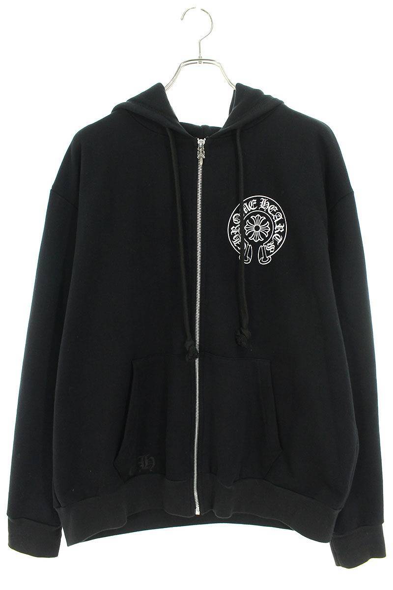 クロムハーツ Chrome Hearts SWTSHRT HD ZIP LTD サイズ:L ロサンゼルス限定バックホースシュージップアップパーカー 中古 OM10