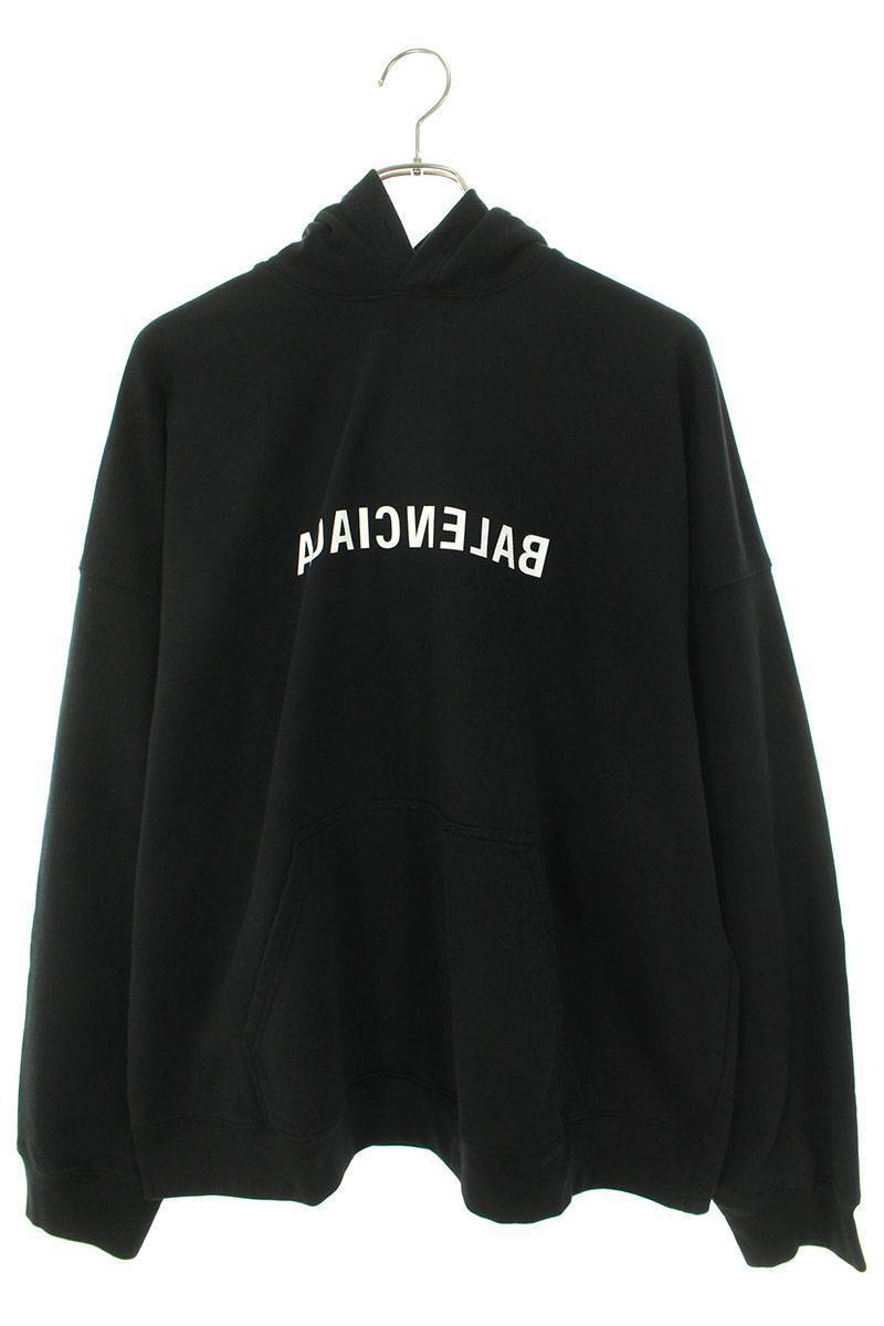 バレンシアガ BALENCIAGA 23AW 674986 TNVR3 サイズ:1 ブランドロゴパーカー 新古品 SB01