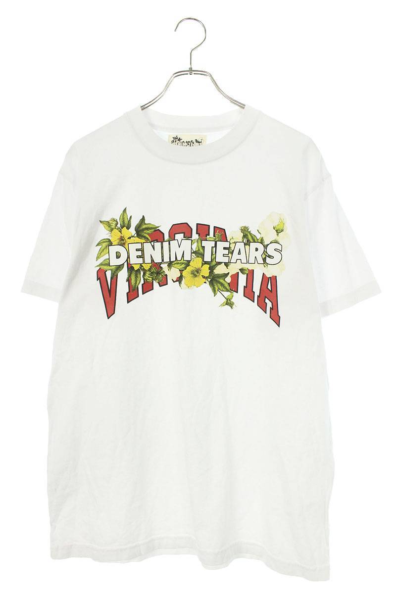 デニムティアーズ DENIM TEARS サイズ:M フロントプリントTシャツ 中古 BS99_画像1