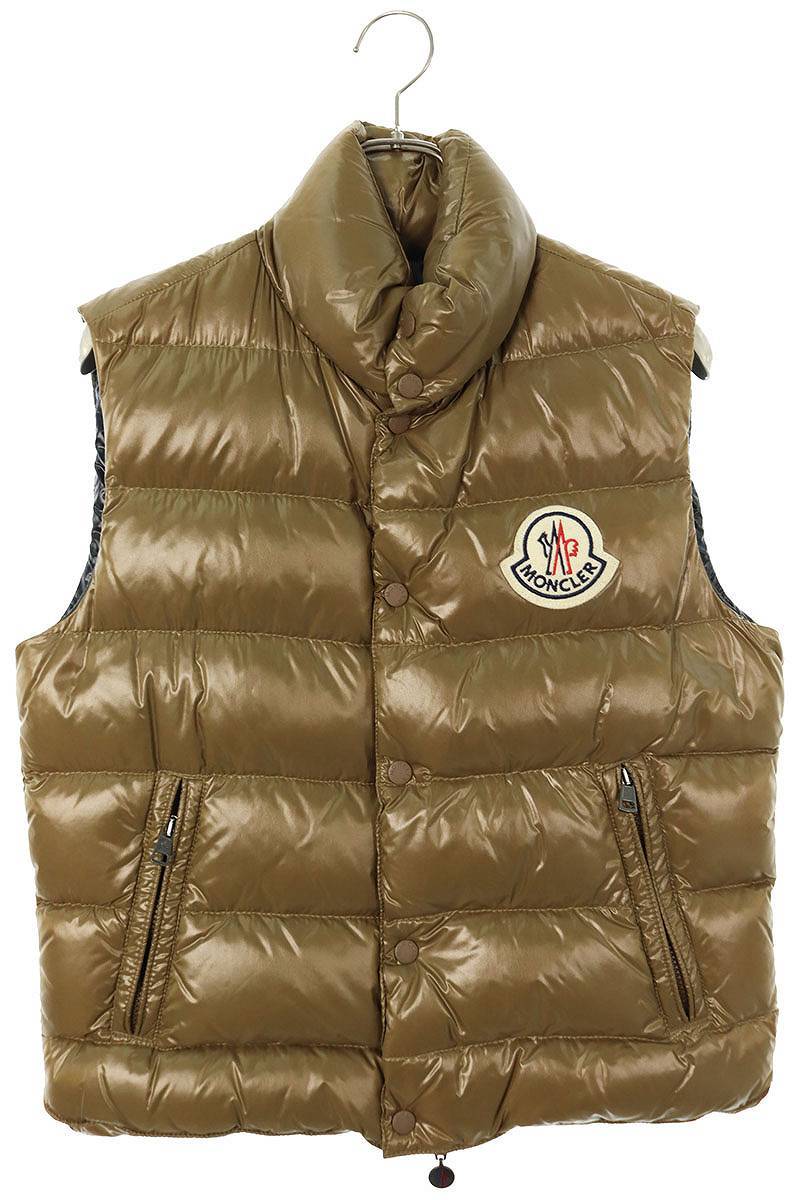 モンクレール MONCLER TIBET チベット サイズ:1 ワッペン付ジップアップダウンベスト 中古 BS99_画像1