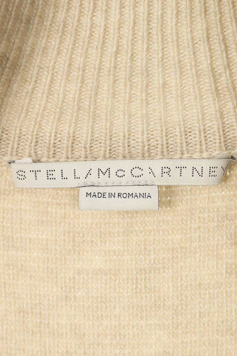  Stella McCartney STELLA McCARTNEY 603679 размер :34 мех переключатель боа вязаный Zip выше жакет блузон б/у BS99