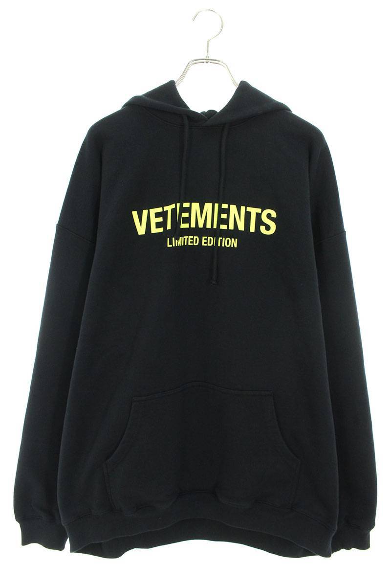 ヴェトモン VETEMENTS 24SS UE64HD600X サイズ:M リミテッドエディションロゴプリントパーカー 新古品 SJ02