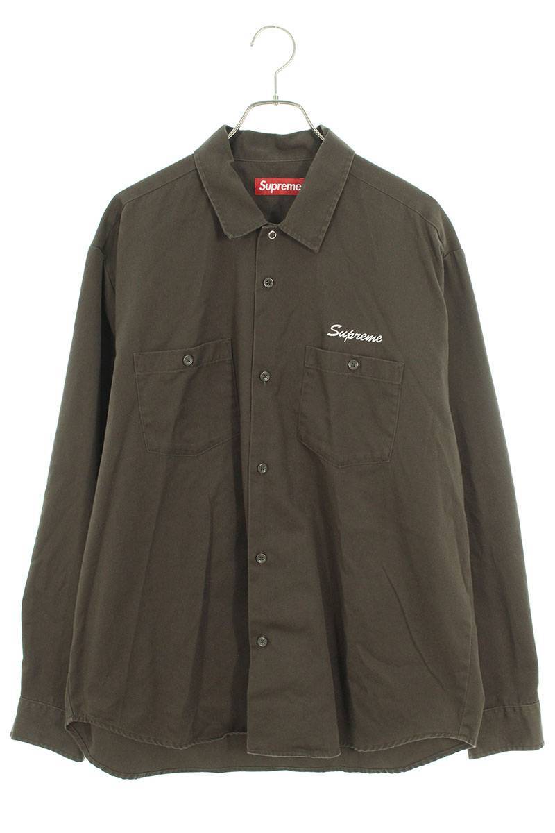 シュプリーム SUPREME 23AW American Psycho Work Shirt サイズ:L アメリカンサイコワーク長袖シャツ 中古 BS99_画像1