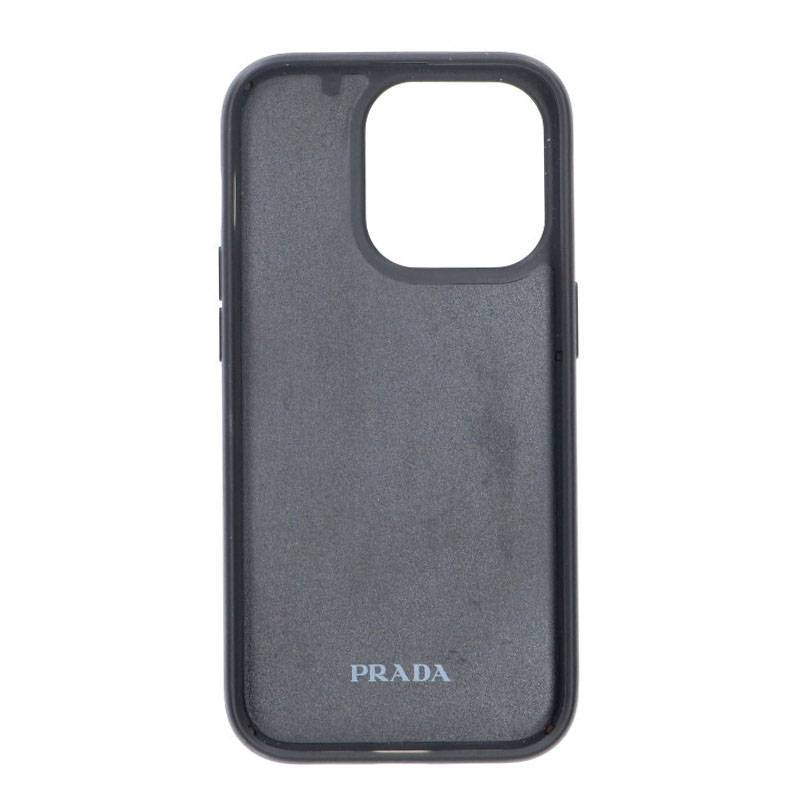 プラダ PRADA 14PROロゴサフィアーノiPhoneケース 中古 BS99_画像2