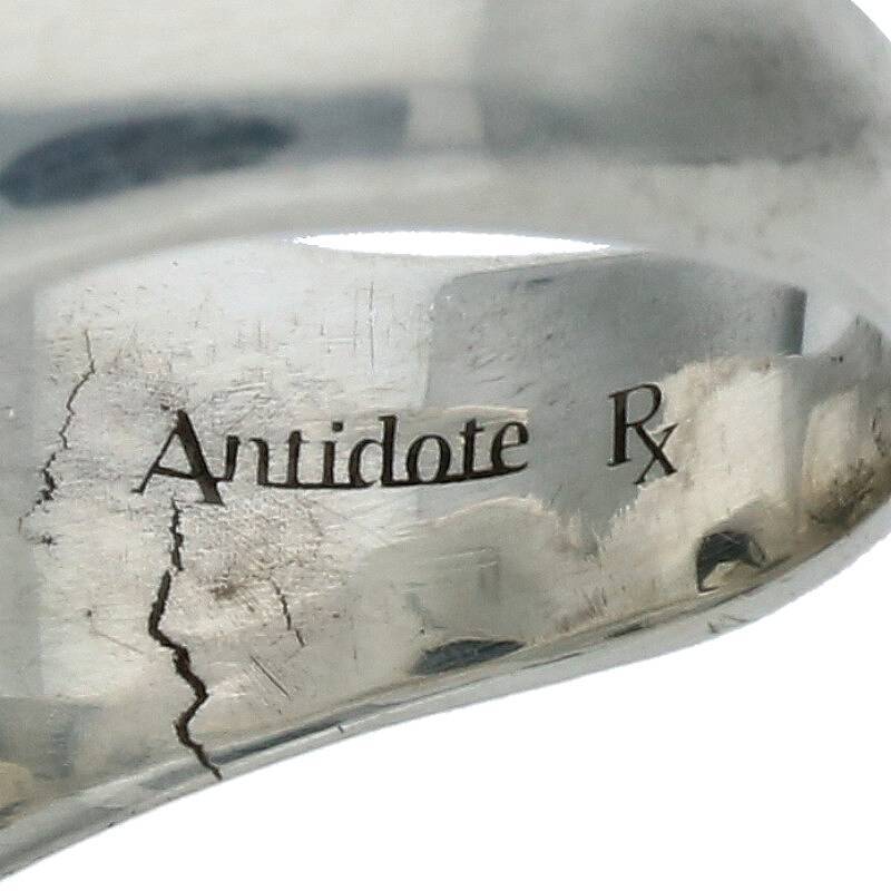 アンチドートバイヤーズクラブ ANTIDOTE BUYERS CLUB Engraved Heart Ring サイズ:8号 ストーン装飾シルバーリング 中古 BS99_画像3