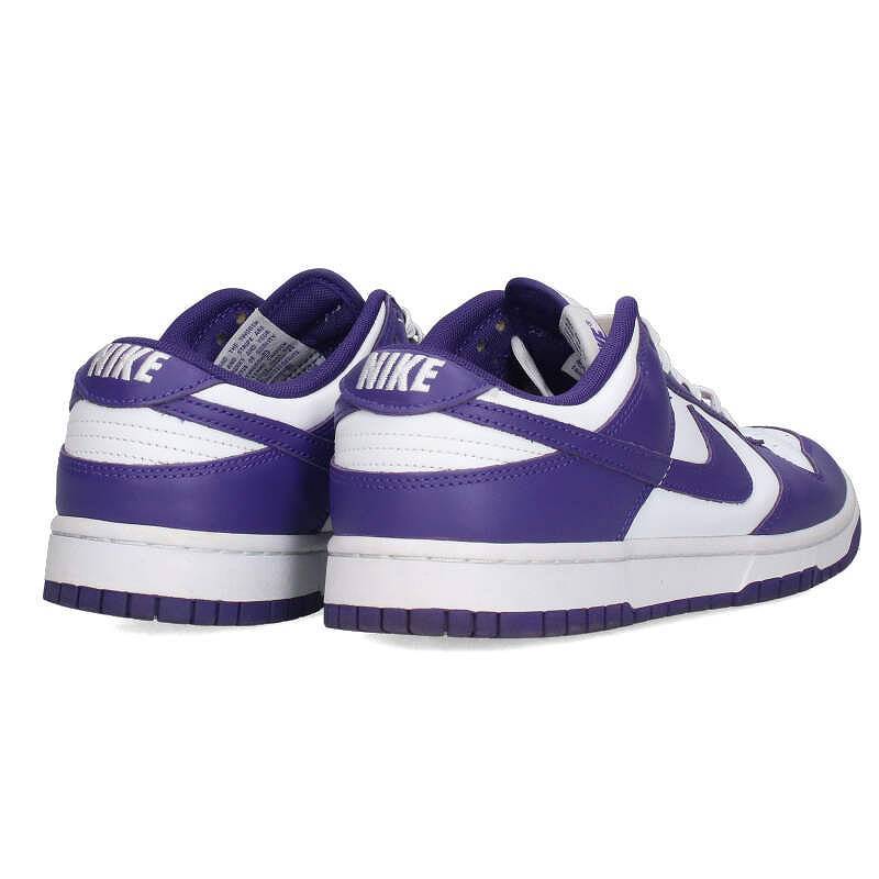 ナイキ NIKE DUNK LOW RETRO CHAMPIONSHIP COURT PURPLE DD1391-104 27.5cm ダンクローチャンピオンシップコートスニーカー 中古 BS99_画像2