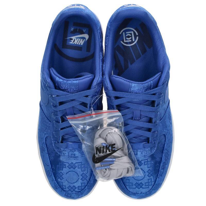 ナイキ NIKE クロット AIR FORCE 1 LOW CLOT BLUE SILK CJ5290-400 28cm エアフォースワンロークロットブルーシルクスニーカー 中古 BS99_画像4