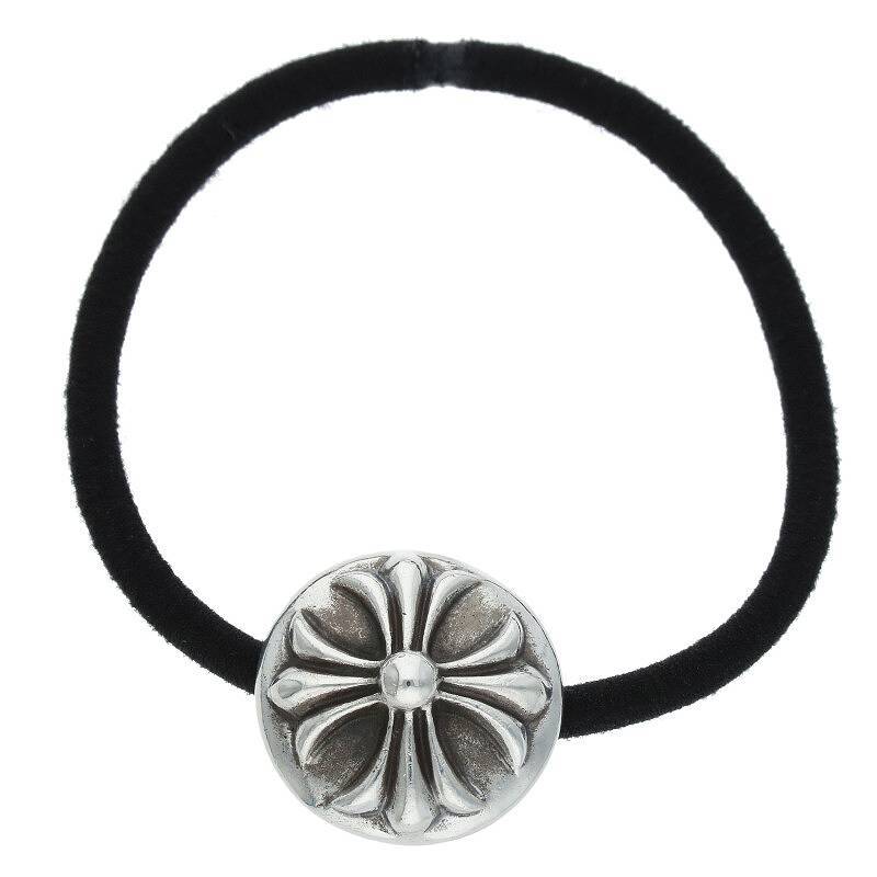  Chrome Hearts Chrome Hearts HAIRBAND/ Cross мяч кнопка резинка для волос серебряный Conti . б/у SS13