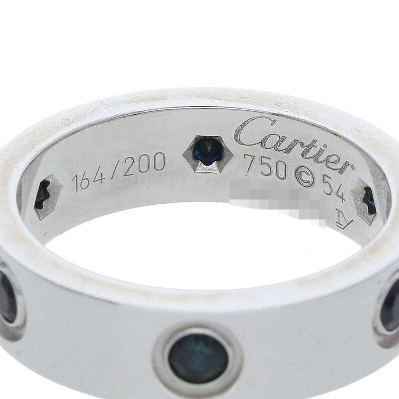 カルティエ Cartier LOVE RING ラブリング サイズ:54/14号 K18WG/ブラックダイヤリング 中古 GZ11_画像3