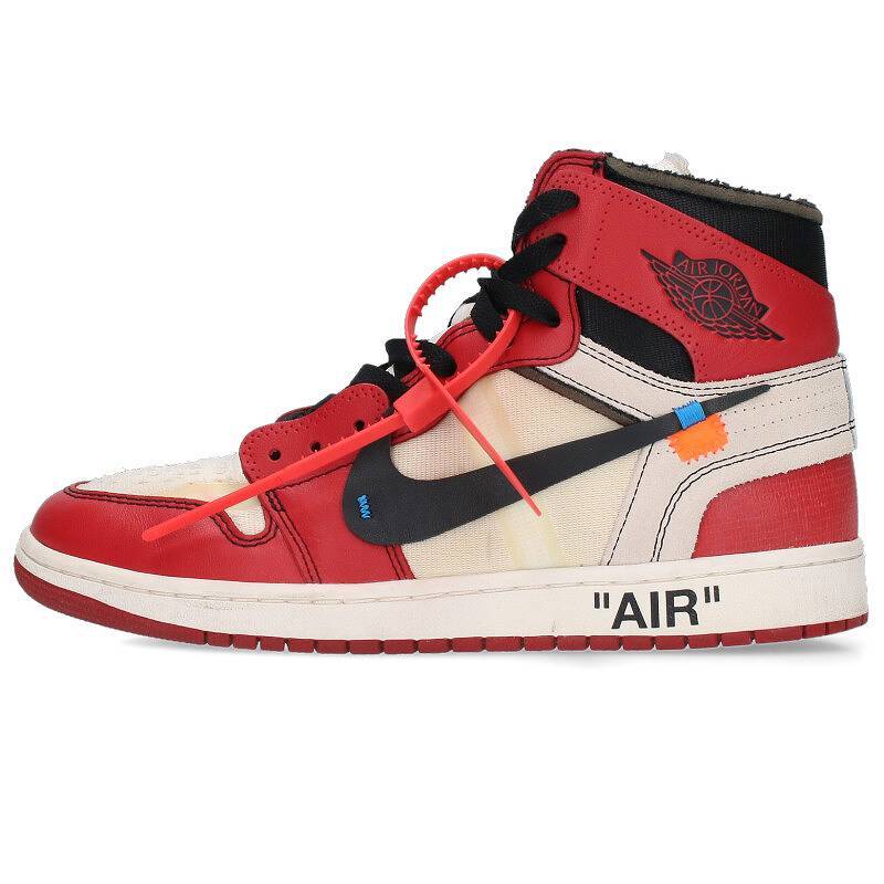 ナイキ オフホワイト NIKE OFF-WHITE AIR JORDAN 1 AA3834-101 サイズ:27.5cm エアジョーダン1スニーカー 中古 SB01