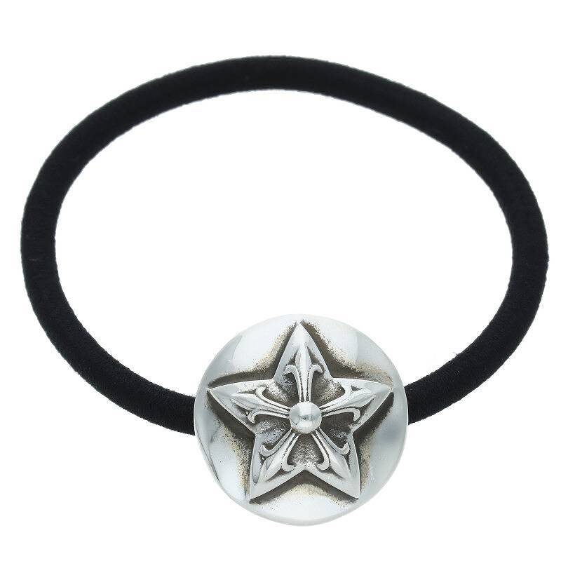  Chrome Hearts Chrome Hearts HAIRBAND/ Starbo tongue hair elastic silver Conti . used GZ11