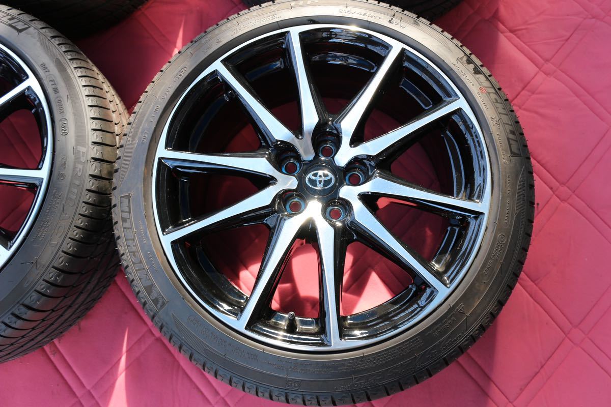 ★超美品★走行150km★トヨタ GR86 SZ 純正 17×7.5J+48 5H PCD100 タイヤホイール 4本セット 215/45R17 MICHELIN PRIMACY HP ZN8 ZD8 ZN6 _納車後150kmで外しました。