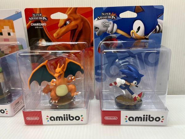 SD269-240125-043【未開封】amiibo アミーボ 4体 まとめ アレックス ソニック リザードン ネス 大乱闘スマッシュブラザーズ_画像3