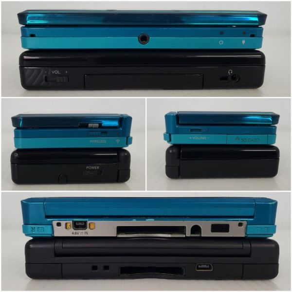 SE2558-0112-34 【ジャンク・現状品】 任天堂 NINTENDO ニンテンドー 3DS CTR-001 ライトブルー DS USG-001 ブラック まとめ2点セット_画像6