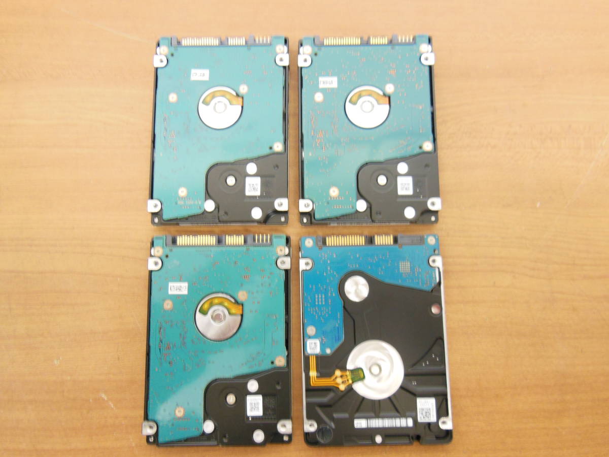 1円スタ 2.5インチ SerialATA 内蔵HDD 4台セット 1TB×4 動作品_画像8