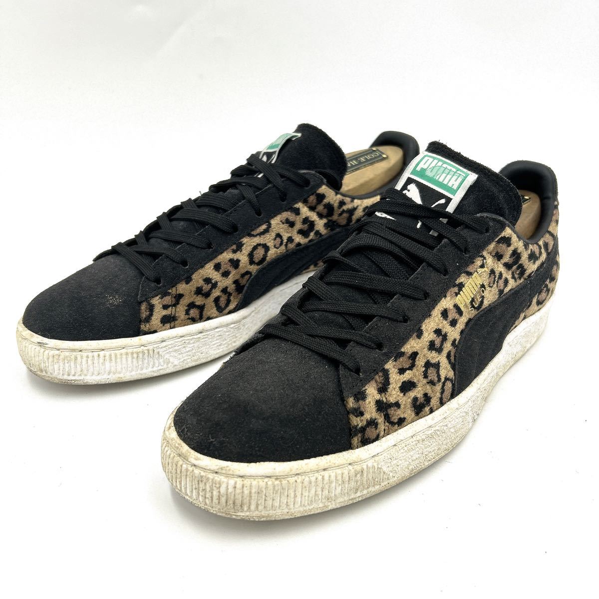 I @ 14年製 '洗礼されたデザイン' PUMA プーマ 豹柄 レオパード SUEDE スエード LOW CUT スニーカー 25.5cm メンズ 靴 シューズ 35844501_画像1