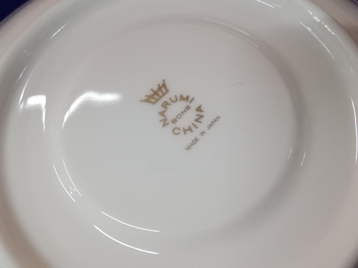 g_t Q846 NARUMI ナルミ BORN CHINA ボーンチャイナ カップ＆ソーサー ペア 2客 金彩 洋食器 陶器_画像8