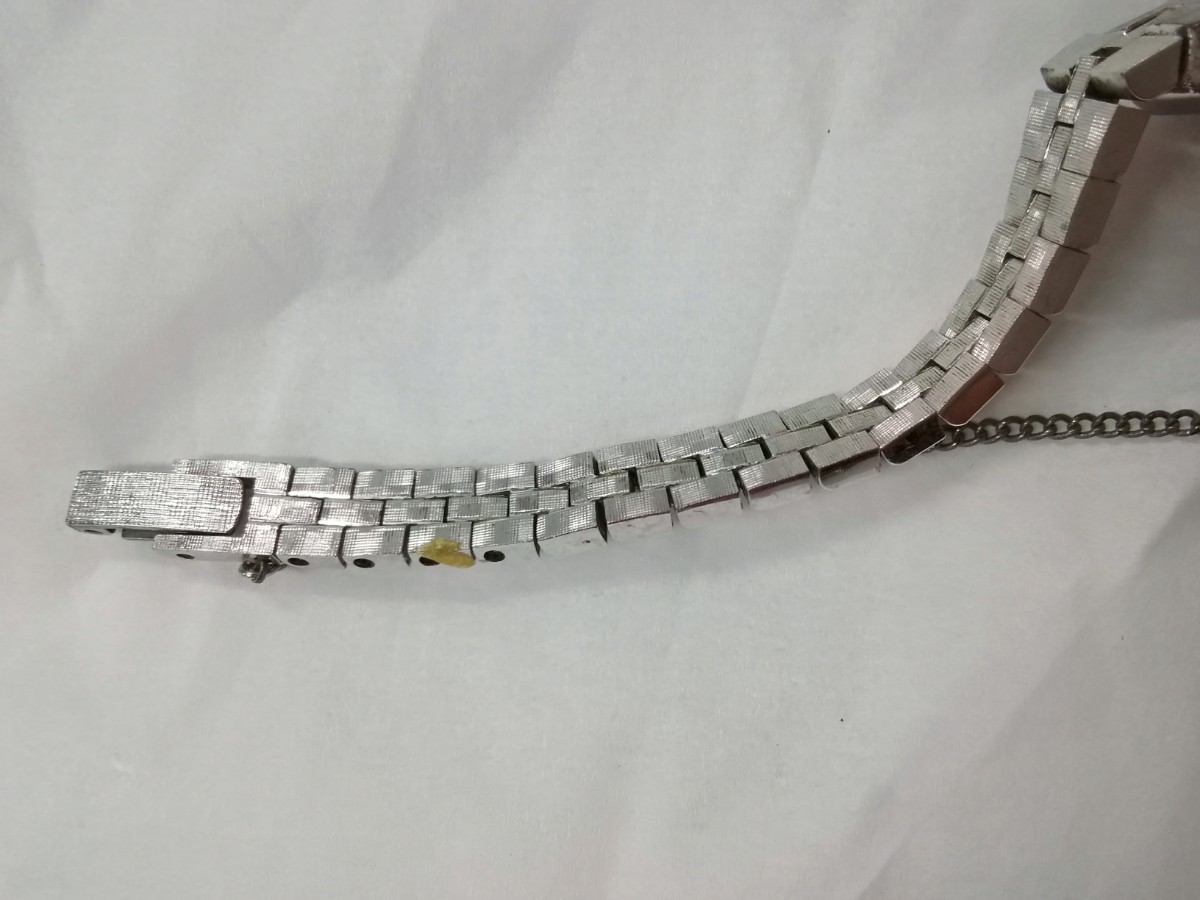 g_t R190 ☆SEIKO セイコー 21JEWELS 11-0730 手巻き式 グリーン文字盤 レディース腕時計 不稼動品☆ 【現状品】_画像7